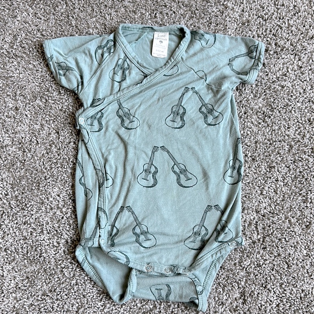 Kate Quinn Short Sleeve Kimono Bodysuit Onesie